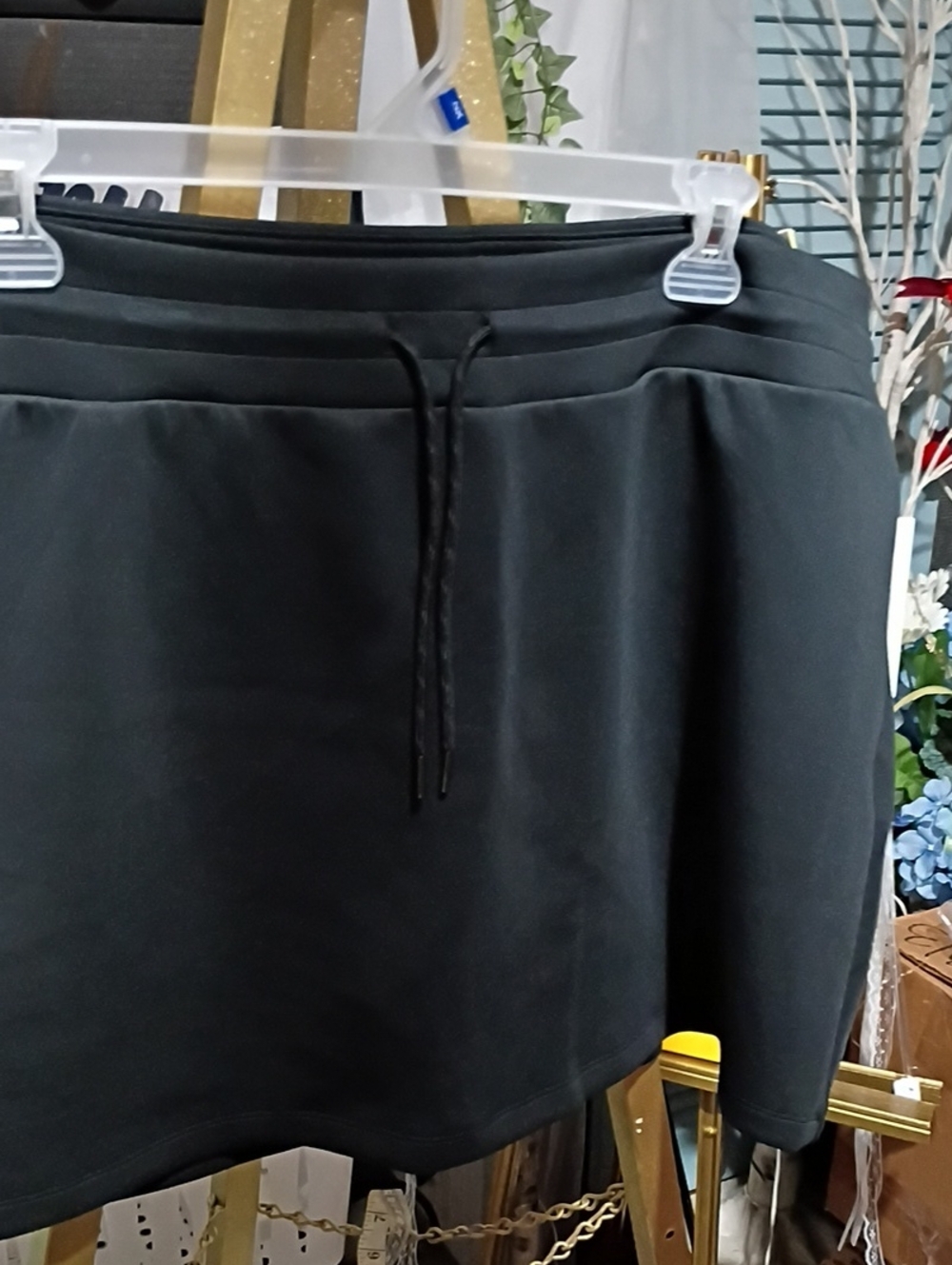 all in motion Black Drawstring Skort
